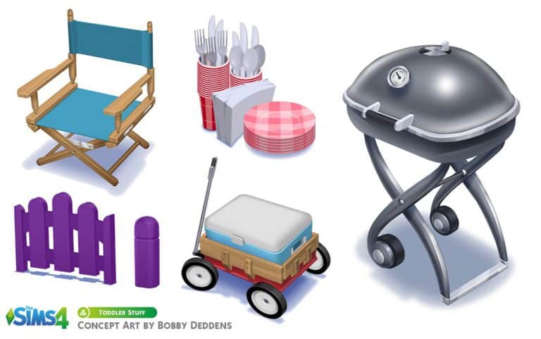 The Sims 4 Toddler Stuff Concept Art by Various Artists
