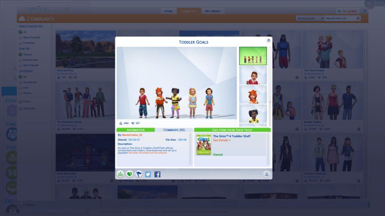 The Sims 4 Toddler Stuff: Official Venue and Household from the Trailer