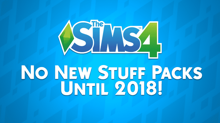 The Sims 4: No New Stuff Packs until 2018