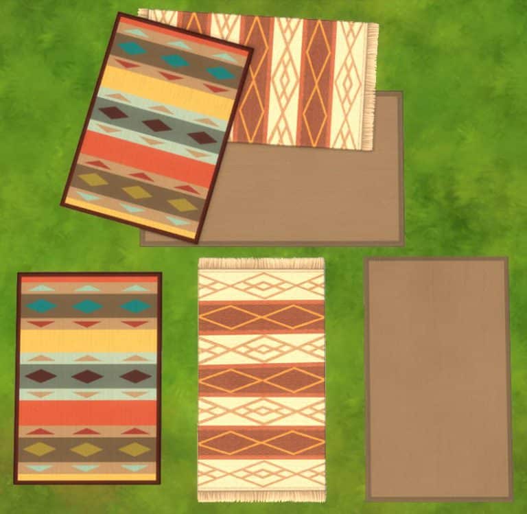 The Sims 4 Laundry Day Stuff: New Rugs Screen
