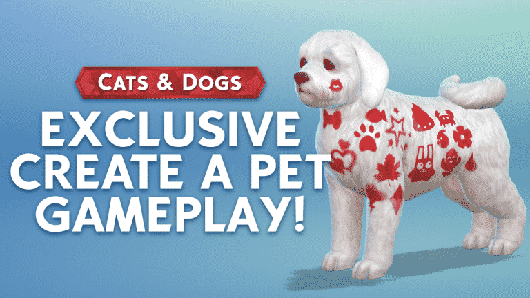 The Sims 4 Cats & Dogs: 30+ MINUTES of Create A Pet Gameplay