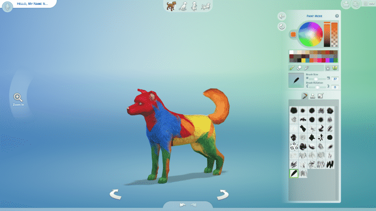 dog paint mode
