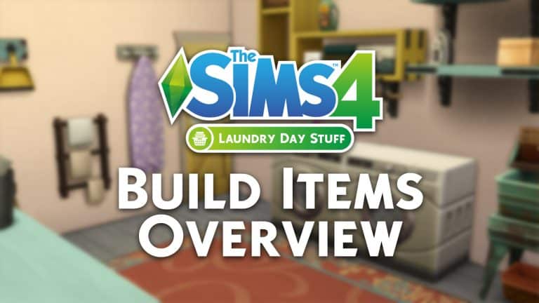 The Sims 4 Laundry Day Stuff: Build Items Overview