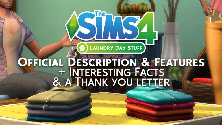 The Sims 4 Laundry Day: Game Description, Features, Random Code and a Thank You Letter