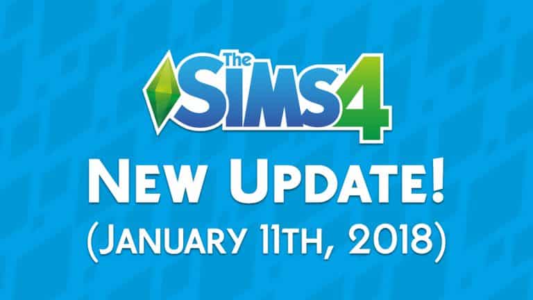 The Sims 4: New Update + Patch Notes! (January 11th, 2018)