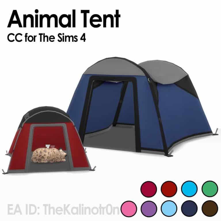 The Sims 4 Custom Content: Send Your Pets Exploring with these Tents