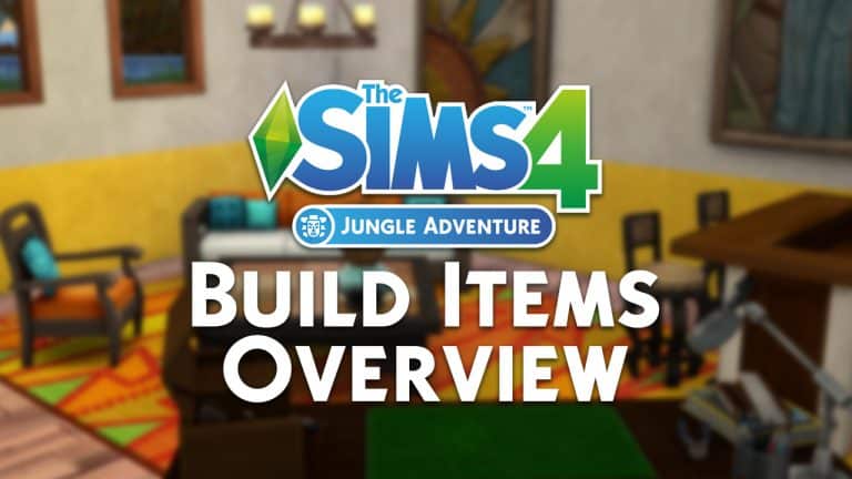 The Sims 4 Jungle Adventure: Build Items Overview