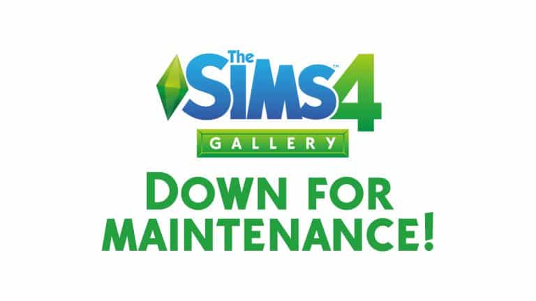 The Sims 4: Scheduled Gallery Maintenance