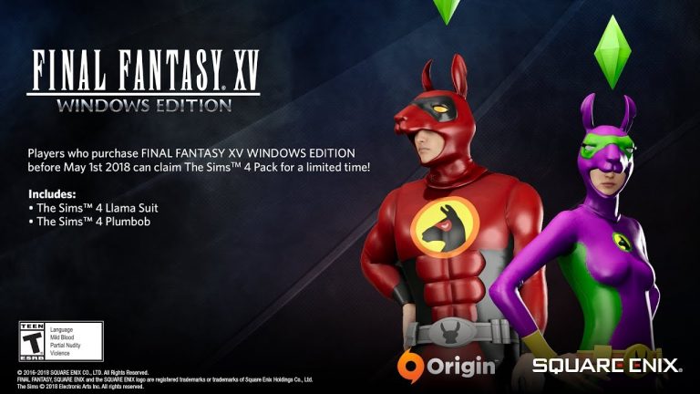 Final Fantasy XV is getting a Sims 4 Pre-Order Bonus