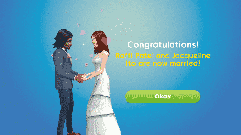 Getting Married in The Sims Mobile