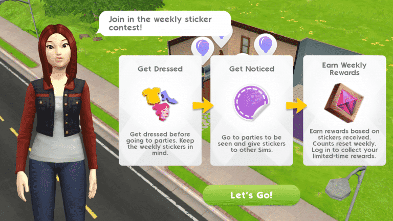 The Sims Mobile: Giving and Receiving Stickers