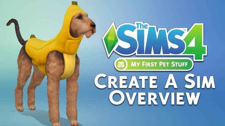 The Sims 4 My First Pet Stuff: Create A Sim Overview