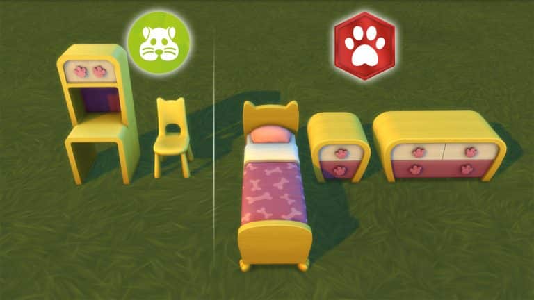 The Sims 4 My First Pet Stuff has content that actually belongs to Cats & Dogs Expansion