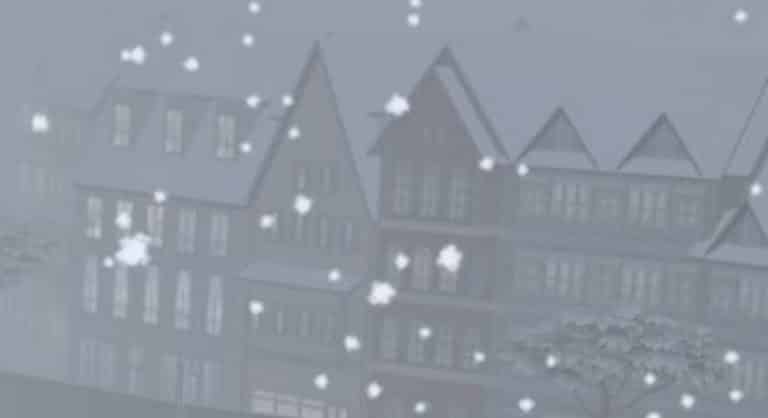 The Sims 4 Seasons: VERY Small Preview of Snowfall in Windenburg