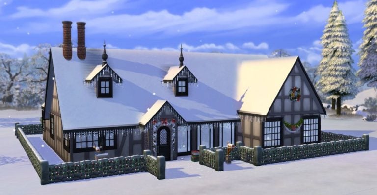 The Sims 4 Seasons: New Screen of Windenburg in Winter
