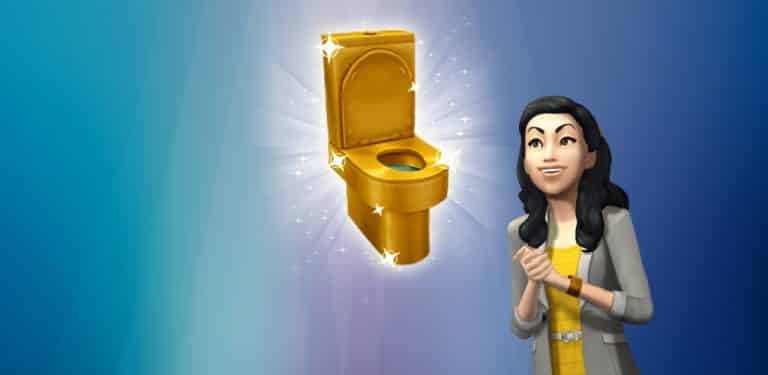 You can now have a Golden Bathroom in The Sims Mobile