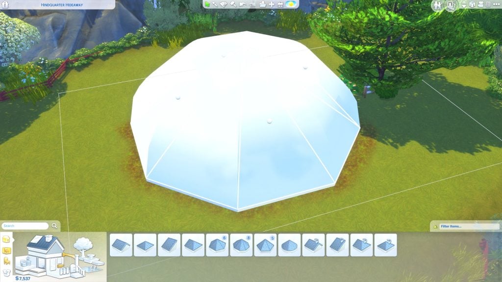 The Sims 4: How to live in a Glass Dome!