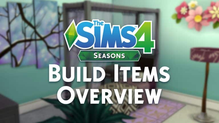 The Sims 4 Seasons: Build Items Overview