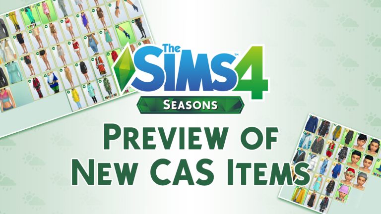 The Sims 4 Seasons: Thumbnail Previews of New CAS Items