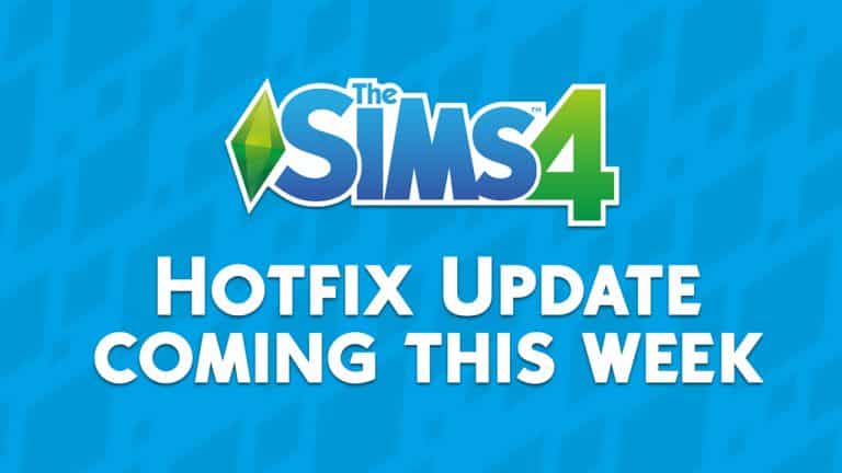 The Sims 4: Hotfix Update coming this week