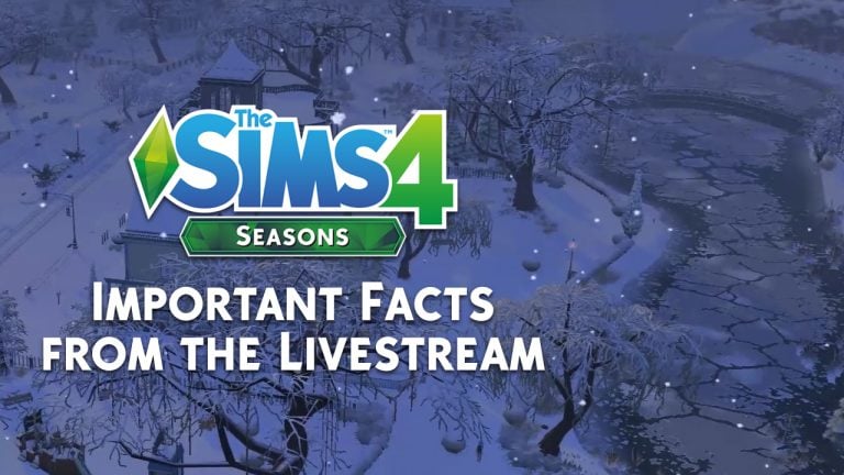 The Sims 4 Seasons: Important Facts from the Livestream