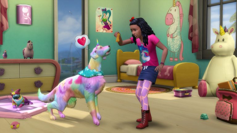 The Sims 4 Cats & Dogs is Now Available on Console