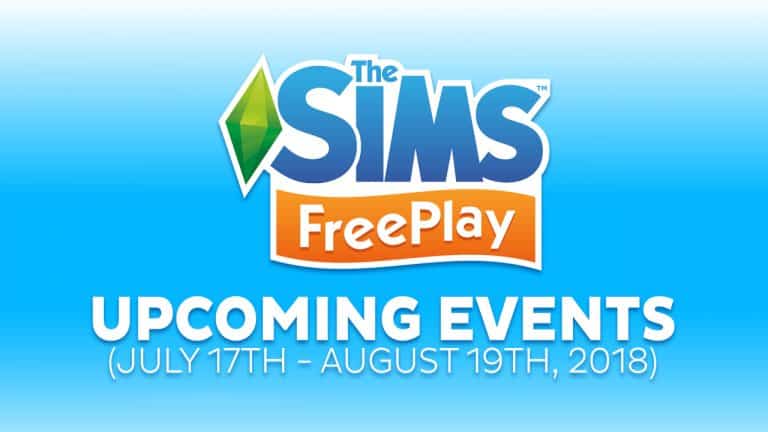 The Sims FreePlay: Upcoming Events Dates