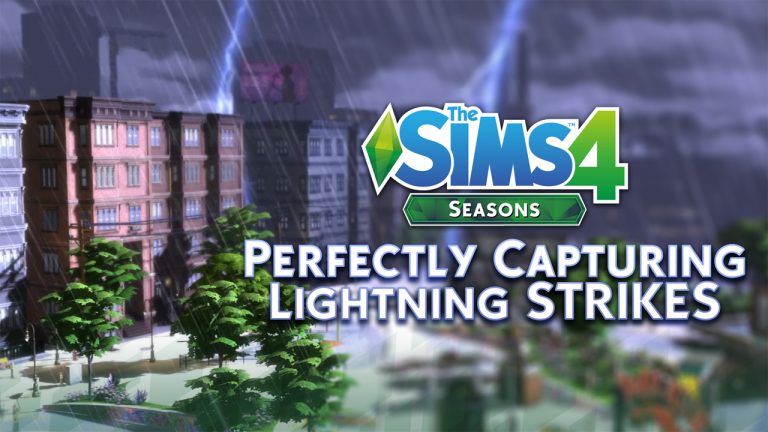 The Sims 4 Seasons: Perfectly Capturing Lightning Strikes Video Tutorial