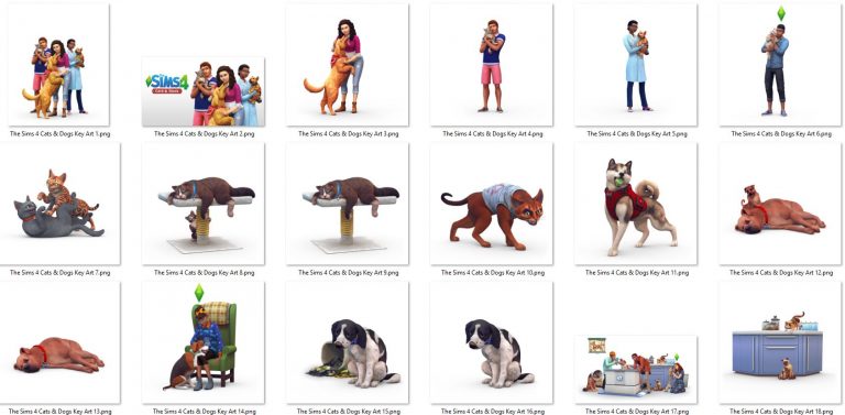 The Sims 4 Cats & Dogs Fan Art Kit Now Available