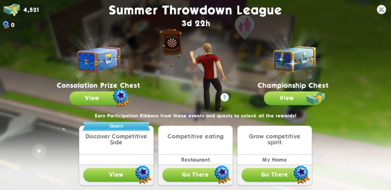 The Sims Mobile: Summer Throwdown League Event has started!