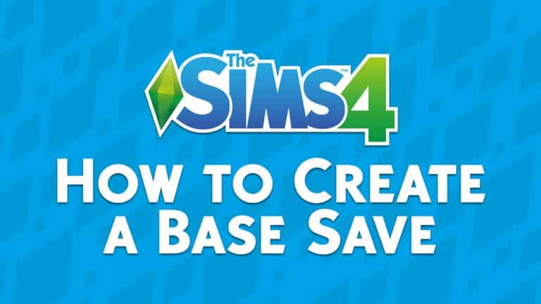 The Sims 4 Tutorial: How To Create a Base Save