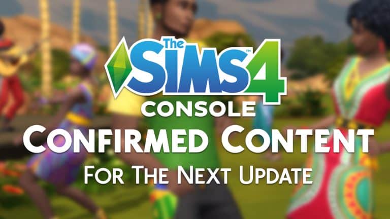 The Sims 4 Console: Confirmed Content the Upcoming Update