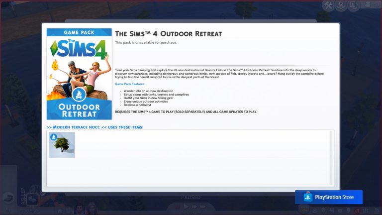 The Sims 4 Outdoor Retreat seems to be the next Pack coming to Consoles
