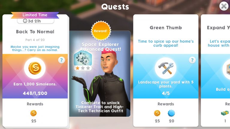 The Sims Mobile: Space Explorer Rerun Event Tips & Tricks
