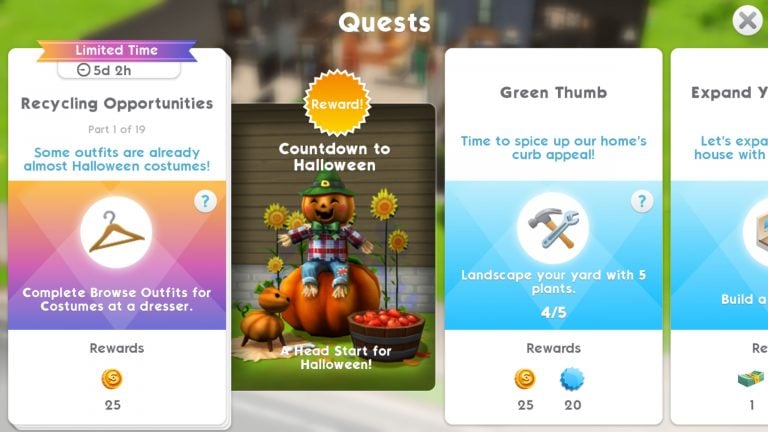 The Sims Mobile: Countdown to Halloween Event Has Begun