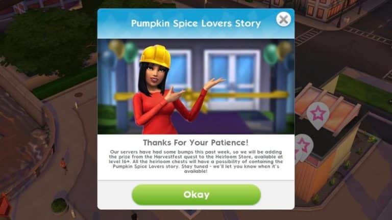 The Sims Mobile Offers Compensation for Harvestfest Event Glitches