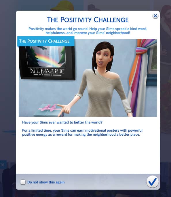 The Sims 4: Positivity Challenge Walkthrough