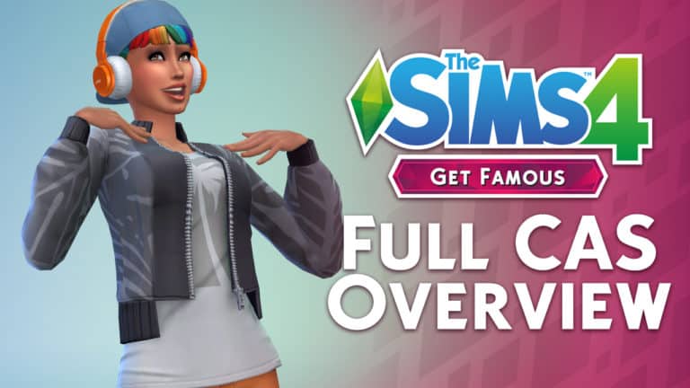 The Sims 4 Get Famous: Full Create A Sim Video Overview
