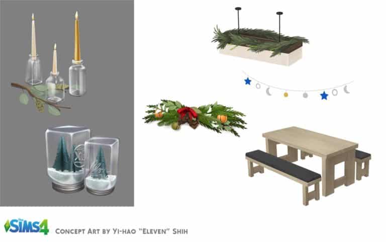 The Sims 4: New Holiday Items Concept Art