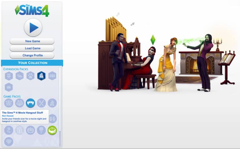 The Sims 4 Movie Hangout Stuff is the next Pack coming to Console