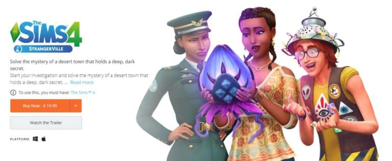The Sims 4 StrangerVille Game Pack Now Available on Origin