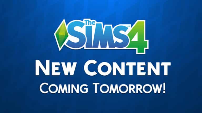 The Sims Team announces a new Content Update for The Sims 4 coming tomorrow