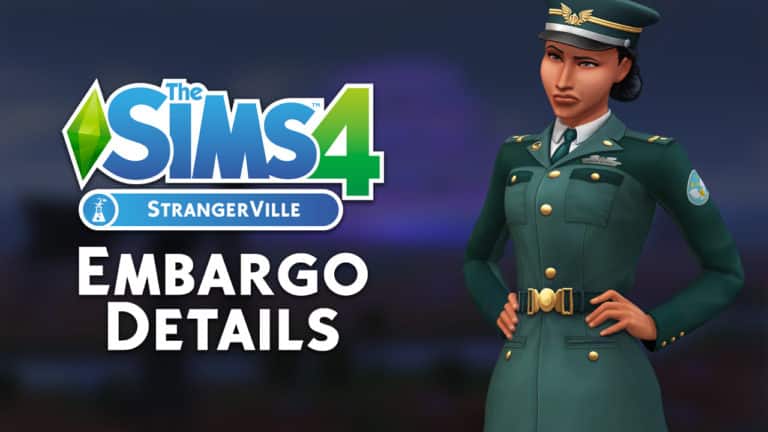 The Sims 4 StrangerVille: Embargo Details