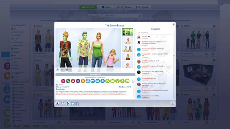 The Sims 4: The Official Smiths Household Now Available On The Gallery