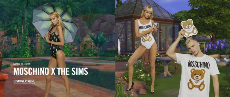 The Sims X Moschino Capsule Collection Now Available