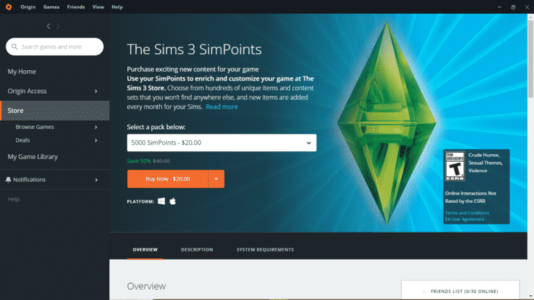 The Sims 3 Anniversary: SimPoints are 50% Off!