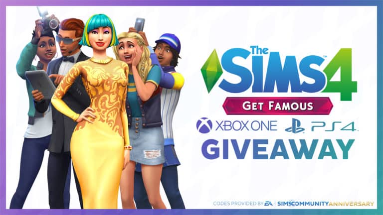 We’re giving away 8 copies of The Sims 4 Get Famous for Consoles!