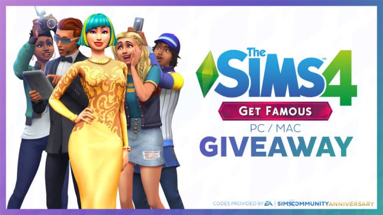 We’re giving away 5 copies of The Sims 4 Get Famous! (PC / Mac)