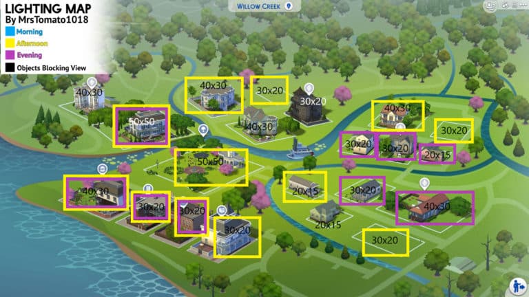 This The Sims 4 Lighting Map Guide Will Help You Showcase Your Lots Better