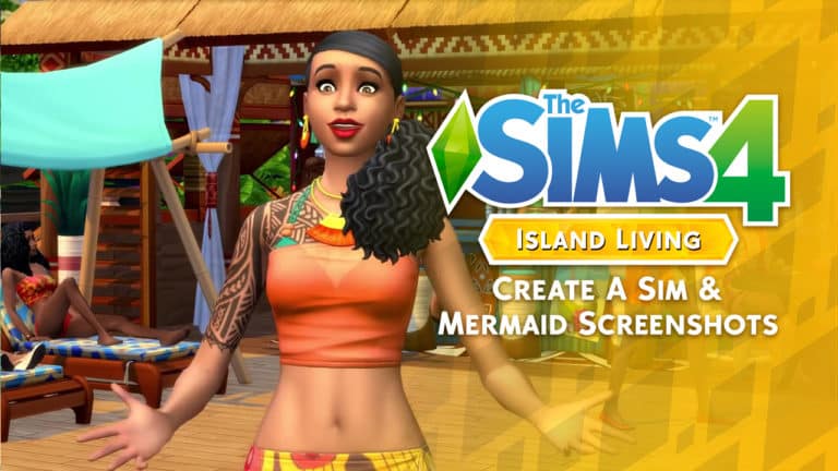 The Sims 4 Island Living: Create A Sim & Mermaids Screenshots